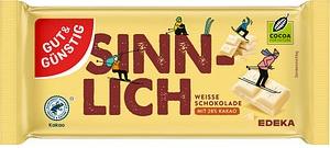 G+G - White Chocolate - 100 g bar / Weisse Schokolade