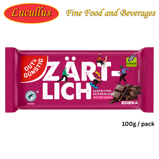 GUT &amp; GÜNSTIG - ZARTLICH ZARTBITTER / DUNKLE SCHOKOLADE 100G