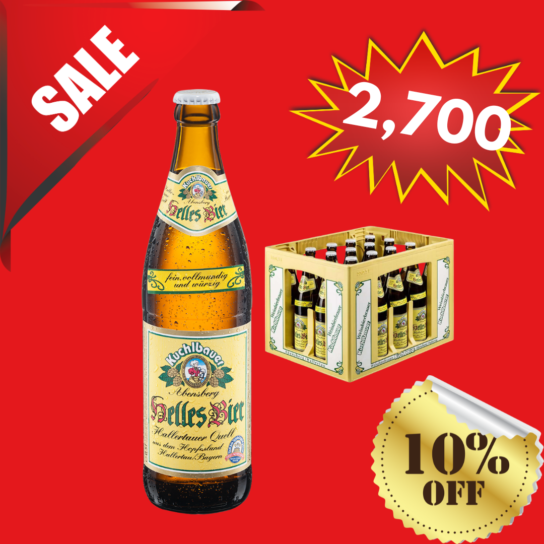 KUCHLBAUER - HELLES 20x500ML - 1 CASE (01.10.2025 EXPIRY)
