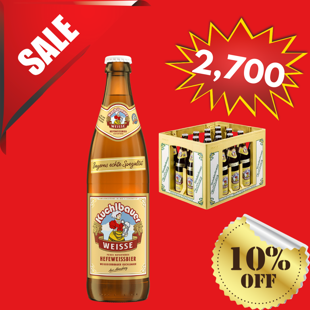 KUCHLBAUER - WEISSE 20x500ML - 1 CASE (20.08.2025 EXPIRY)