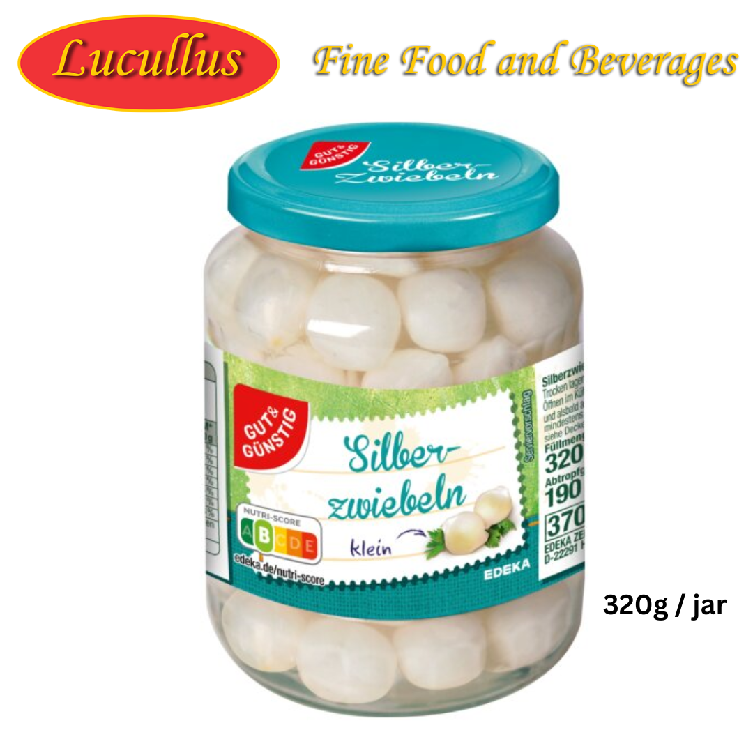GUT &amp; GÜNSTIG - SILBER ZWIEBELN / EINGELEGTE SILBERZWIEBELN 320G