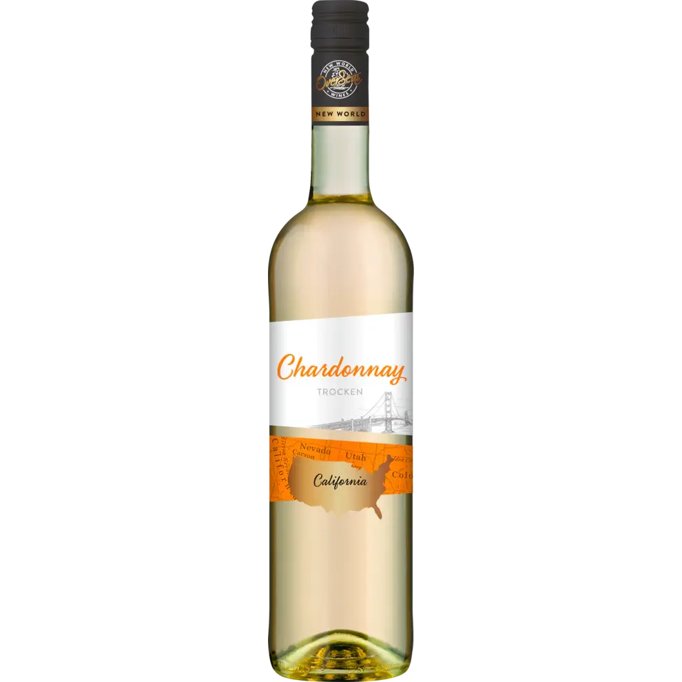 Overseas Californian Chardonnay Medium dry - 750 ml btl / Chardonnay halbtrocken