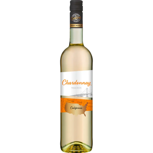 Wein-Genuss Californian Chardonnay Medium dry - 750 ml btl / Chardonnay halbtrocken