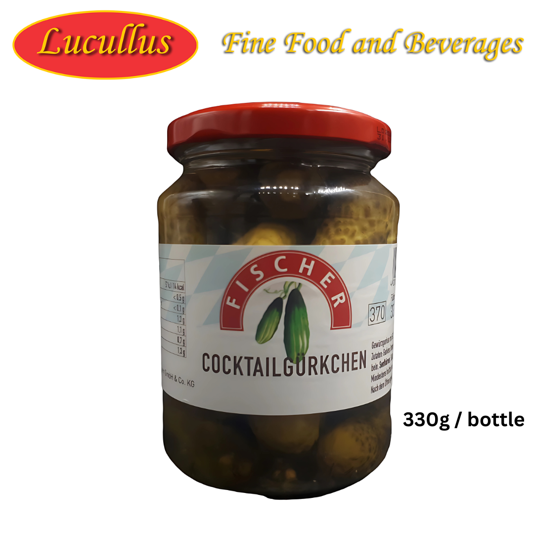 FISCHER - COCKTAIL GÜRKEN / COCKTAIL GHERKINS 330G