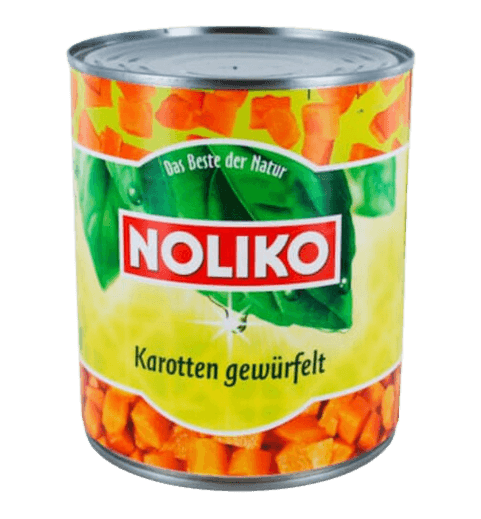 Noliko - Carrots cubed - 850 g can / Karotten gewuerfelt