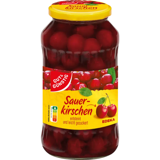 G+G - Sour Cherries - 680 g glass / Sauerkirschen