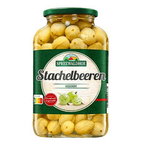 Spreewaldhof - Gooseberries - 680 g glass / Stachelbeeren