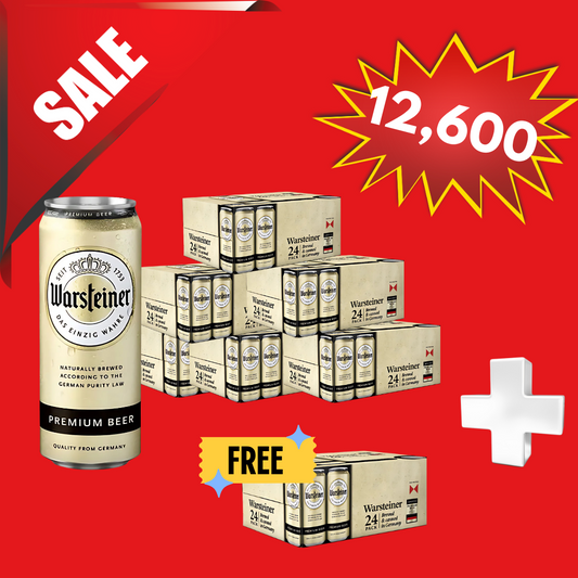 WARSTEINER - PREMIUM PILS 500ML CAN / 5 CASES + 1 FREE CASE (05.11.2025 EXPIRY)