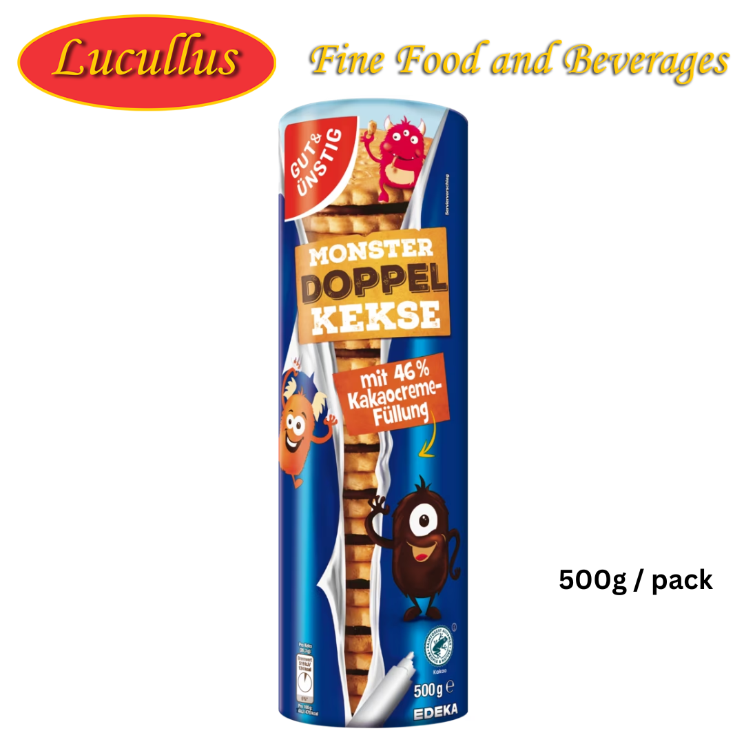 GUT & GÜNSTIG - DOPPEL KEKSE CHOCO KINGS / DOUBLE BISCUITS 500G