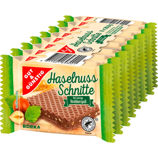 G+G Haselnuss Schnitte - 20.8g / Hazelnut slices