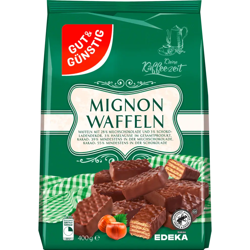 G+G Mignon Waffles - 400g / Mignon Waffeln