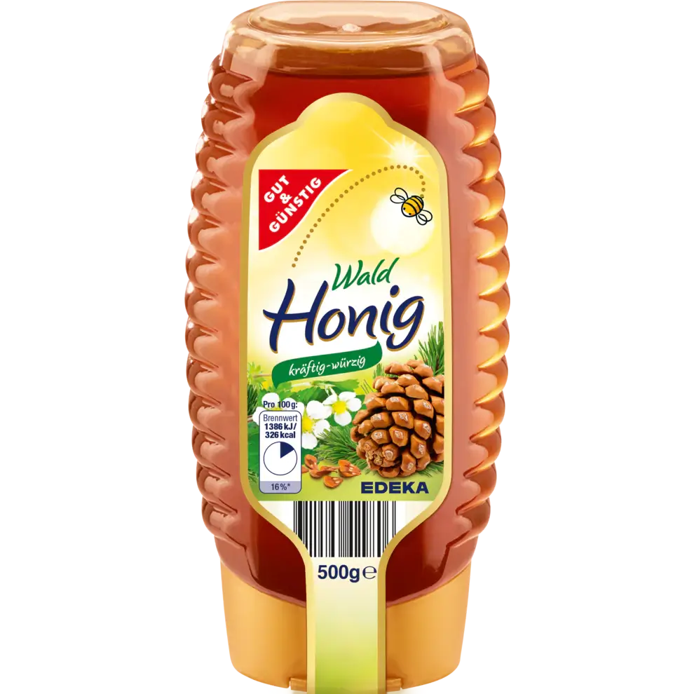 G+G Forest Honey - 500g / Wald Honig Kräftig- Wurzig tube