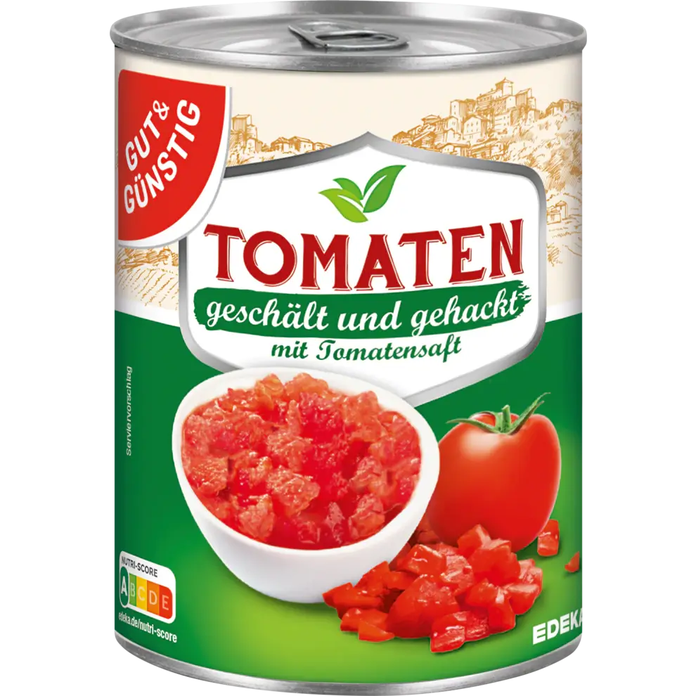 G+G - Peeled Tomatoes - 800 g can / Geschälte Tomaten