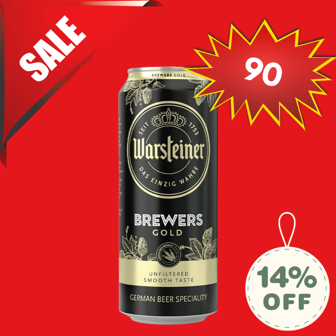WARSTEINER - BREWERS GOLD 500ML CAN (18.10.2025 EXPIRY)