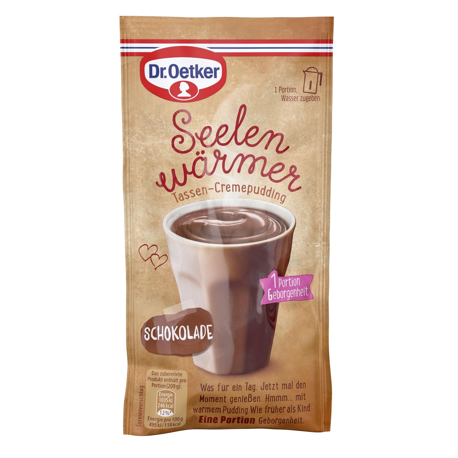 DR. OETKER - SEELEN WARMER SCHOKOLADE / SOUL WARMER CHOCOLATE 59G