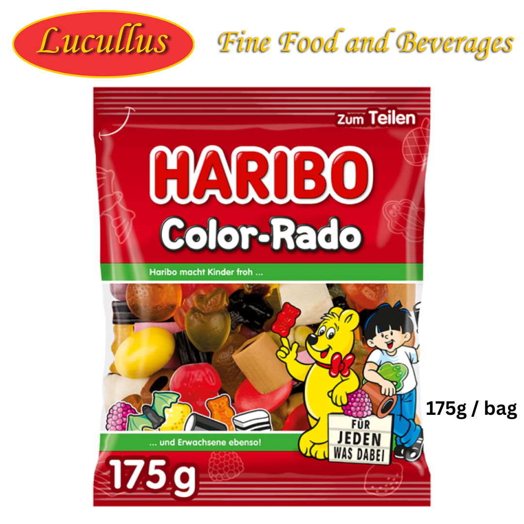 HARIBO - COLOR RADO LAKRITZE FRUCHTGUMMIMIX / LIQUORICE & FRUIT JELLY MIX 175G