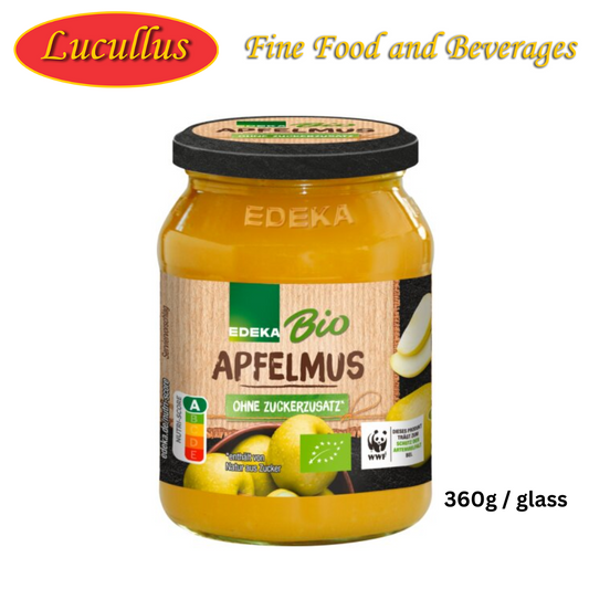 (PRE ORDER) EDEKA - APFELMUS OHNE ZUCKERZUSATS / APPLE PUREE W/OUT SUGAR 360G