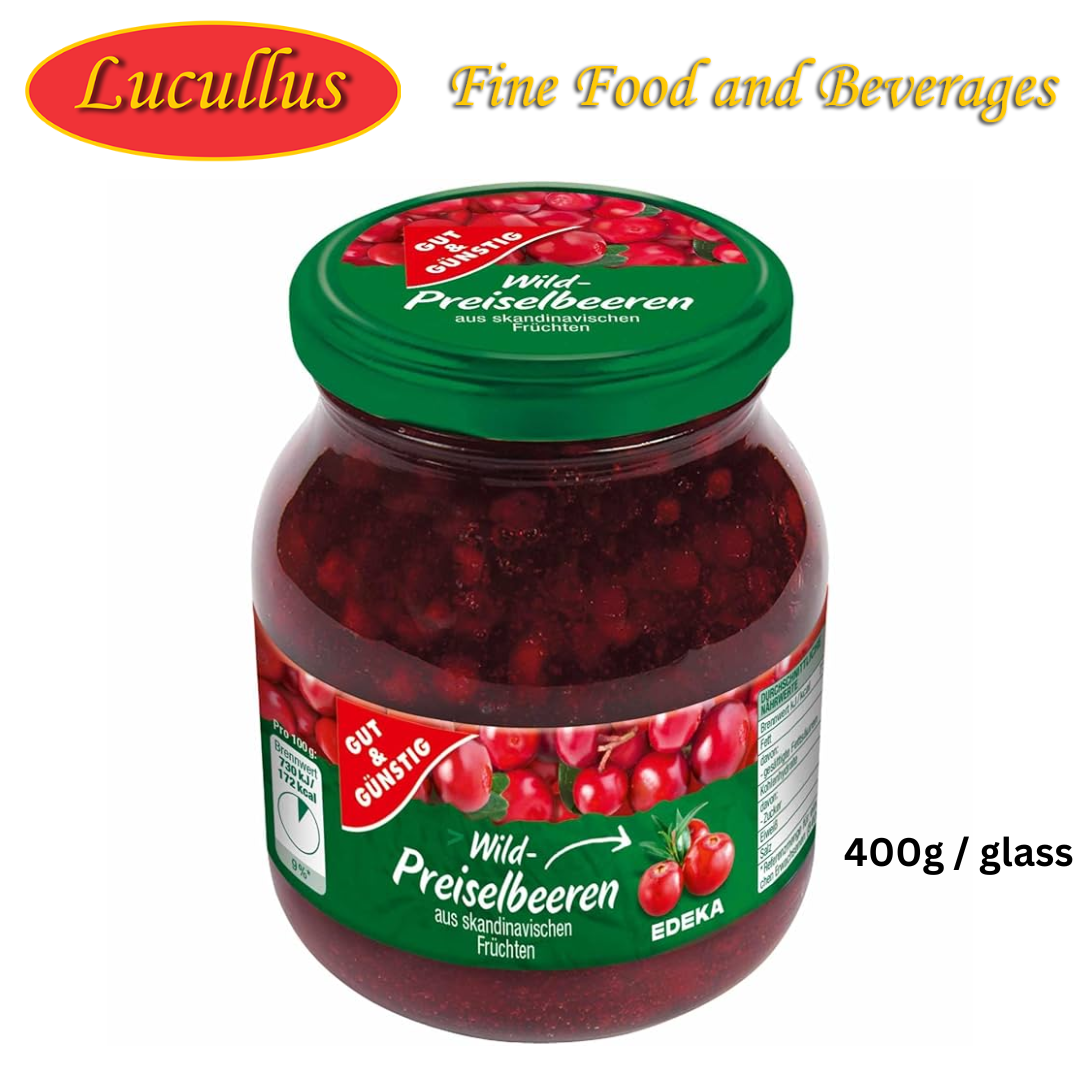 GUT & GÜNSTIG - WILD PREISELBEEREN / COWBERRIES 400G