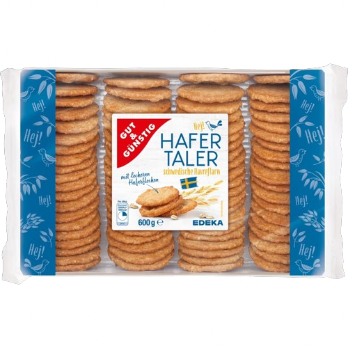 G+G - Rolled Oat Biscuits - 600 g / Hafertaler