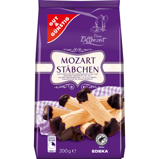 G+G Plain Mozart Sticks - 200 g / Mozartstaebchen ZB