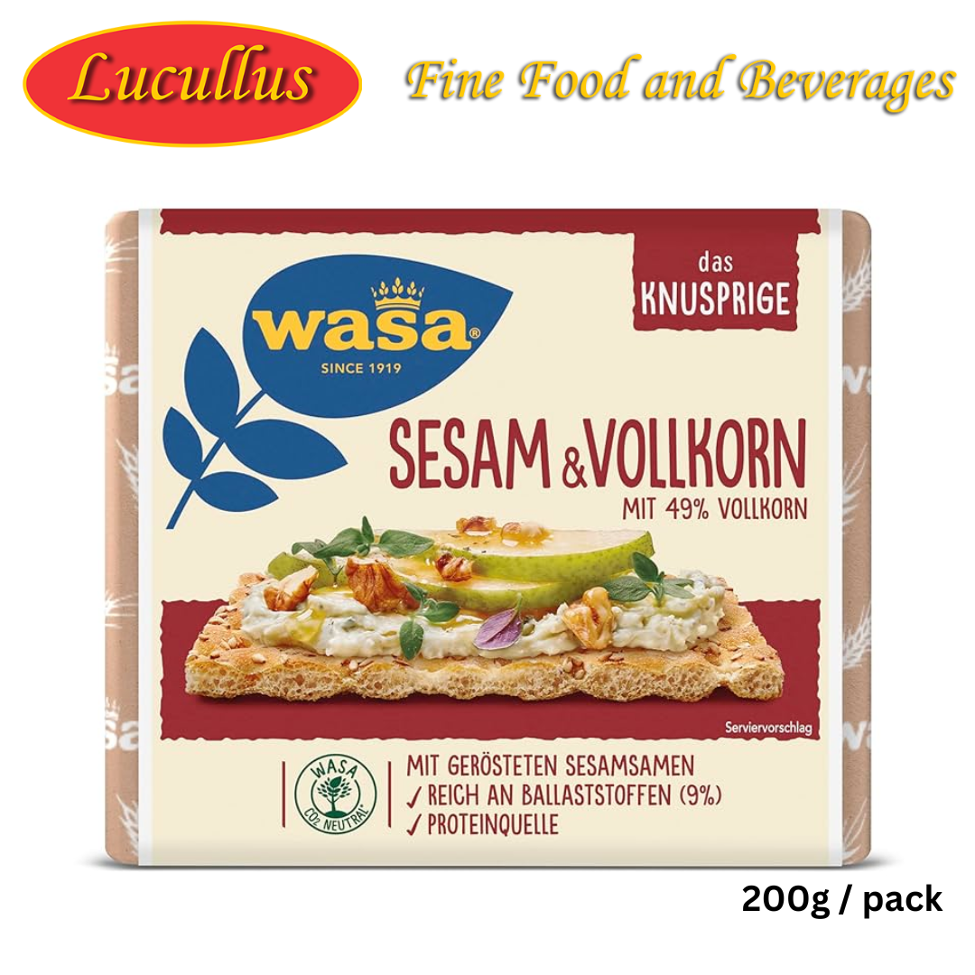 WASA - SESAM & VOLLKORN / SESAME CRISPBREAD 200G