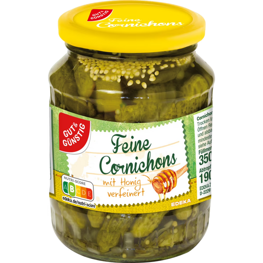 G&G Feine Cornichons mit honig 350g