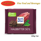 RITTER SPORT HALBBITTER 50% / MILD BITTERE BITTERSCHOKOLADE 100G