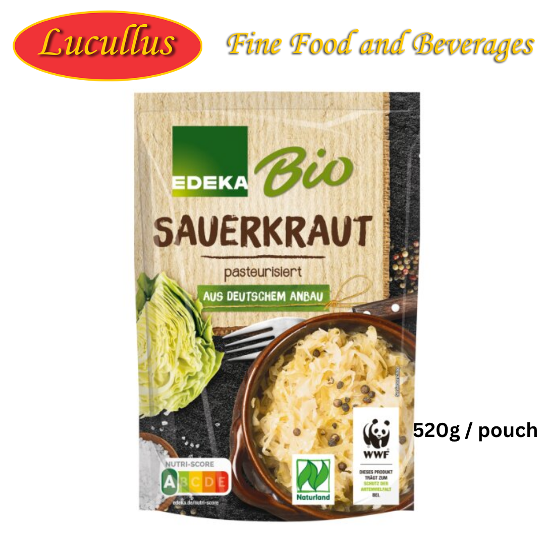 Edeka - Bio Sour Cabbage - 520 g / Sauerkraut mit Meersalz Beutel