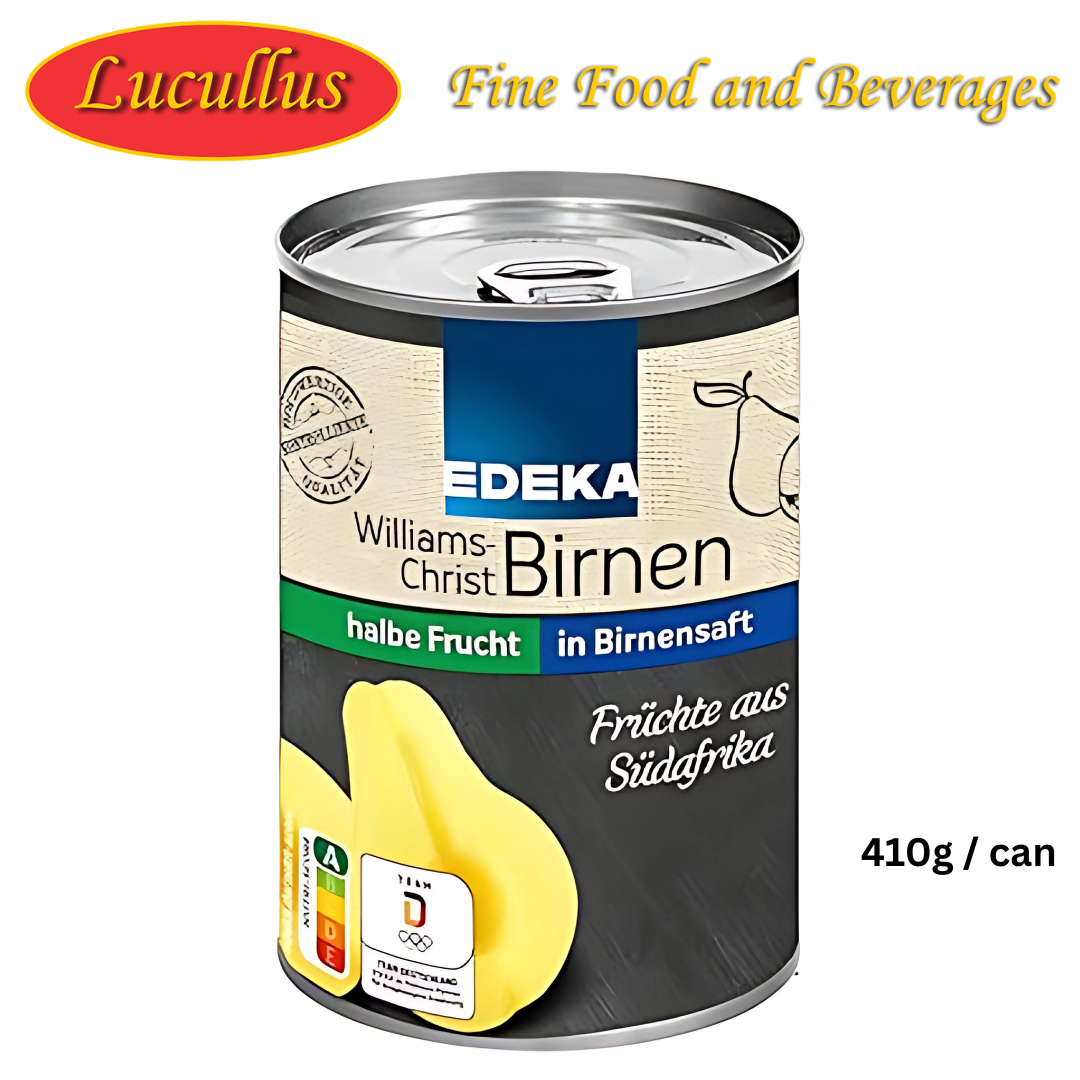 EDEKA - WILLIAM CHRIST BIRNEN HALVE FRUCHT / PEARS HALF FRUIT 410G