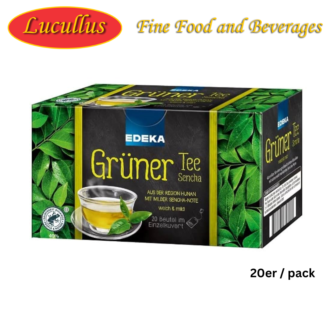 Edeka - Green Tea with Lemon in bags - 20er pck / Gruener Tee mit Zitrone