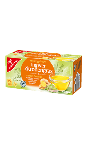 G+G - Ginger Lemongrass Tea in bags- 25er pack / Ingwer Zitronengras