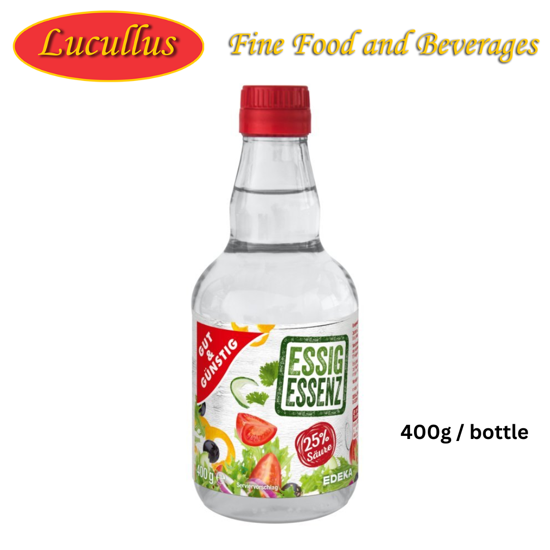 GUT & GÜNSTIG - ESSIG ESSENZ 25% SAUER / VINEGAR CONCENTRATE 400G