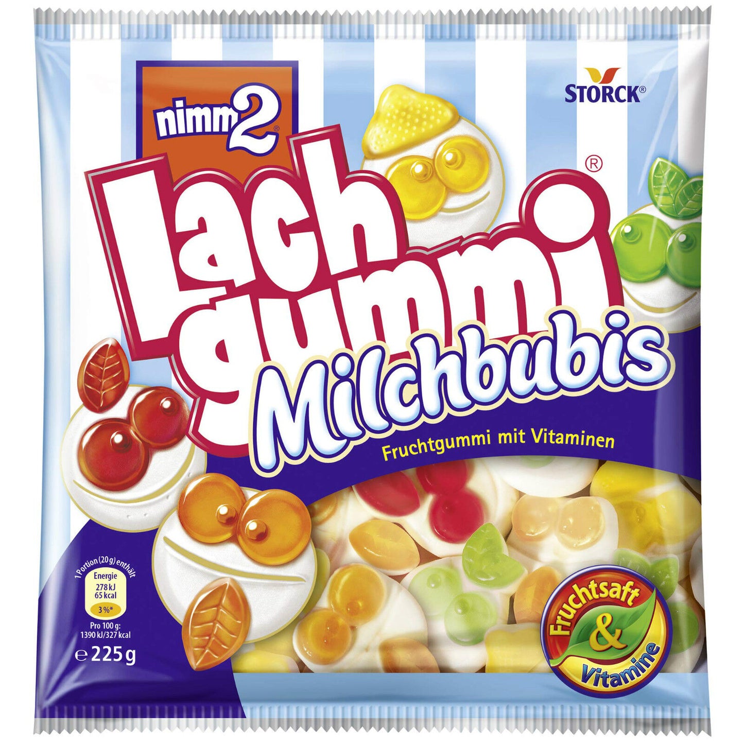 Storck Nimm2 Lachgummi Milchbudis 225G