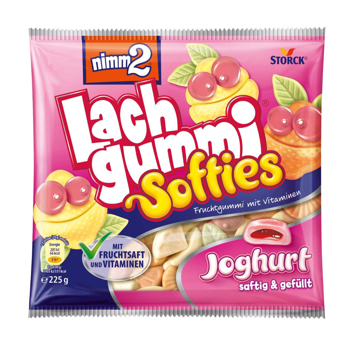 Storck Nimm2 Lachgummi Softies Joghurt 225g