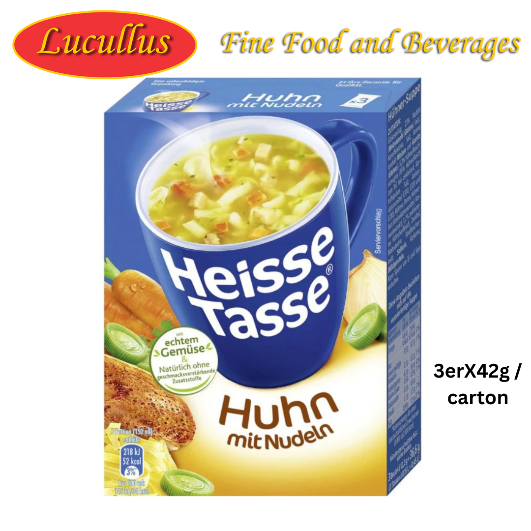HEISSE TASSE - HUHN MIT NUDELN / CHICKEN SOUP 3ERx42G