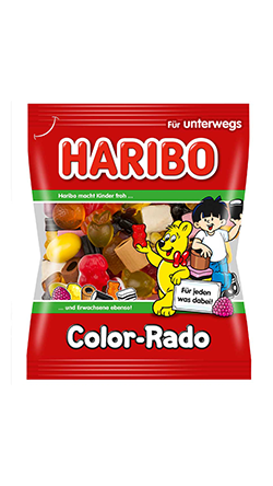 Haribo - Color Rado Liquerice & Fruit Jelly Mix - 100 g bag / Lakritze-Fruchtgummimix