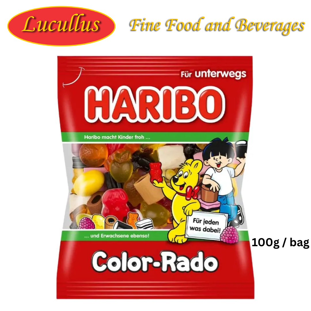 HARIBO - COLOR RADO LAKRITZE - FRUITGUMMIMIX / LIQUERICE & FRUIT JELLY MIX 100G
