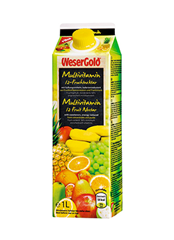 Wesergold - Multivitamin juice - 1L / Multivitamin saft 100%