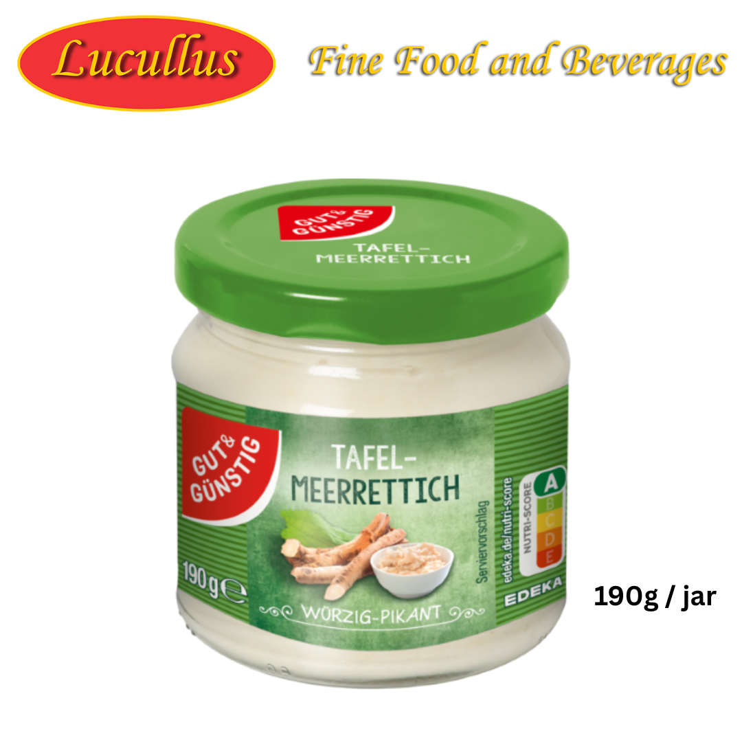 G+G Tafel Meerrettich / Table Horseradish 190g