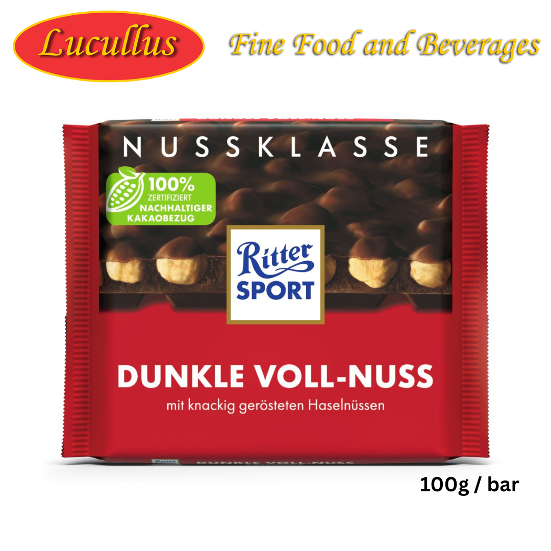 RITTER SPORT - DUNKEL VOLL-NUSS 100G