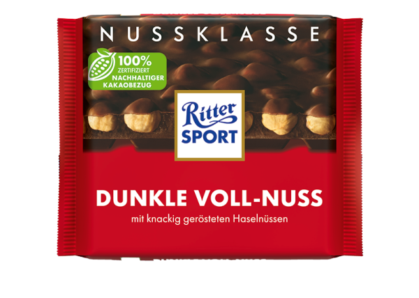 Ritter Sport Dunkel Voll - Nuss 100g