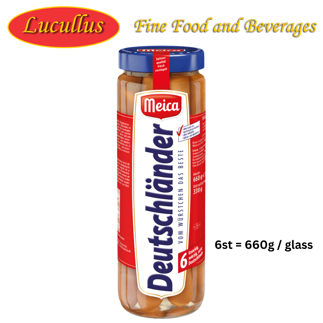 MEICA - 6 DEUTSCHLANDER / GERMAN STYLE SAUSAGES 660G
