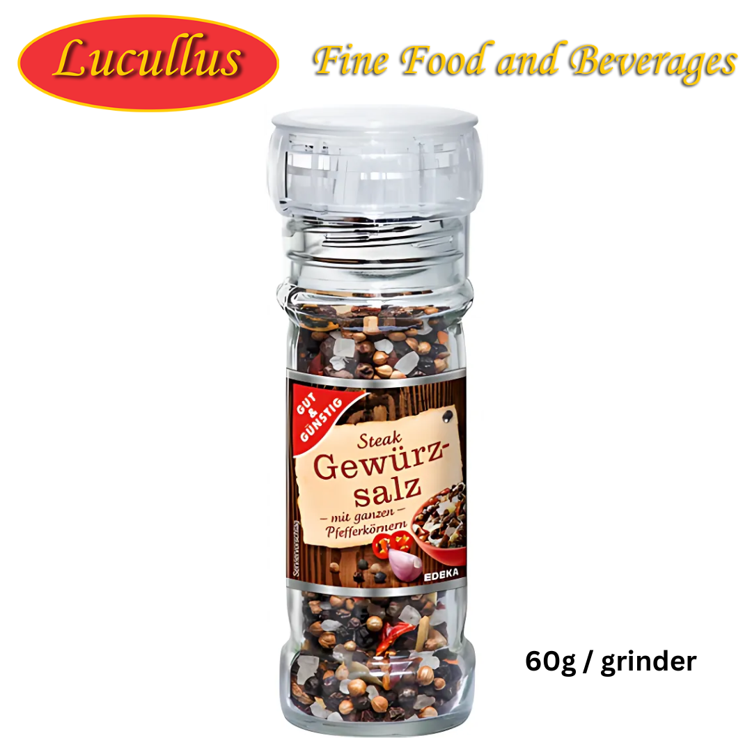 GÜT & GUNSTIG - GEWÜRZ SALZ MÜHLE / STEAK SALT IN MILL 60G