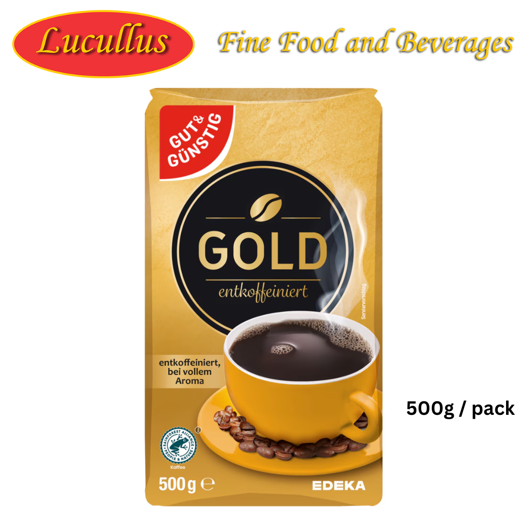 GÜT & GUNSTIG - GOLD ENTCOFEEINIERT / GROUND COFFEE CAFFEINE FREE 500G