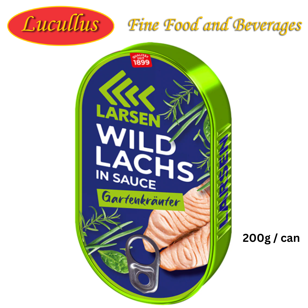 Larsen Msc Lachsfilet Gartenekr / Salmon Fillet With Herbs 200g / can