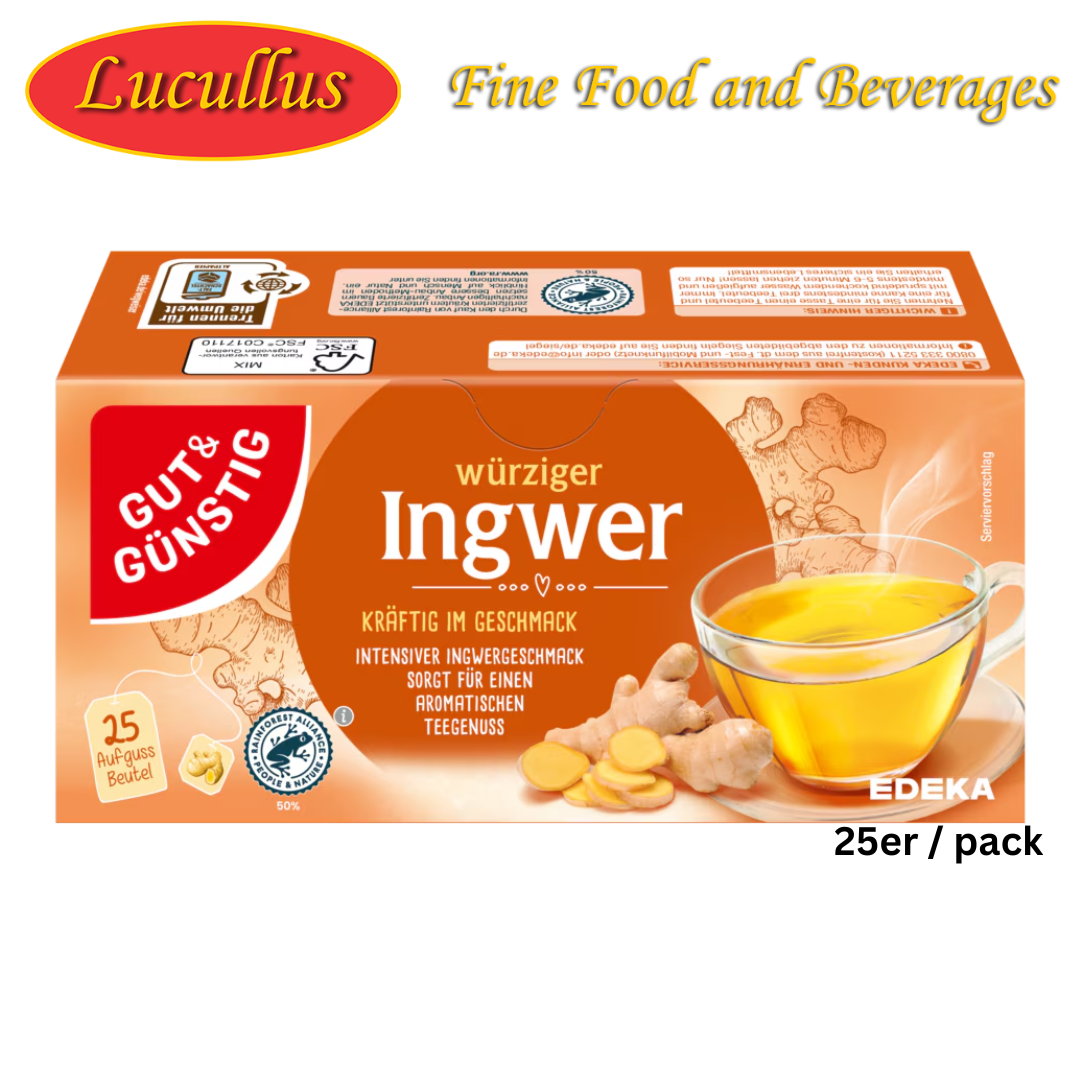 GUT & GÜNSTIG - INGWER TEE / GINGER TEA IN BAGS 25ER