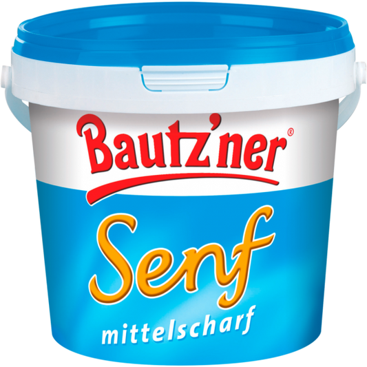 Bautzner Senf Mittelscharf / Mustard Medium hot 1000ML