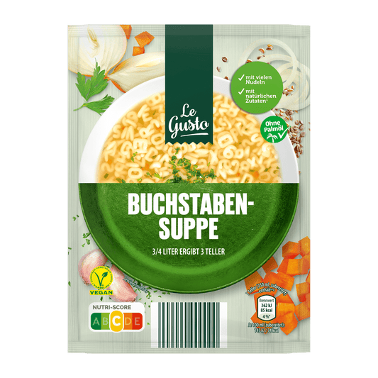 Le Gusto Buchstaben Suppe / Alphabet Soup 81g