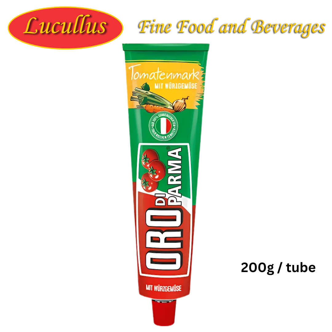 ORO DI PARMA - TOMATENMARK MIT WÜRZGEMÜSE / TOMATO PASTE W/ VEGETABLE 200G