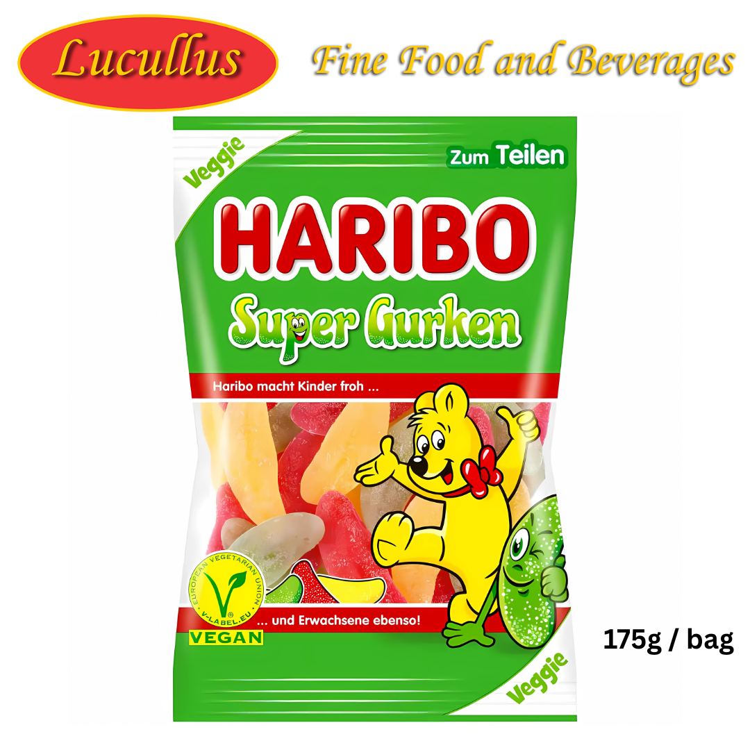 HARIBO - SUPER GURKEN / SOUR GHERKINS JELLY 175G